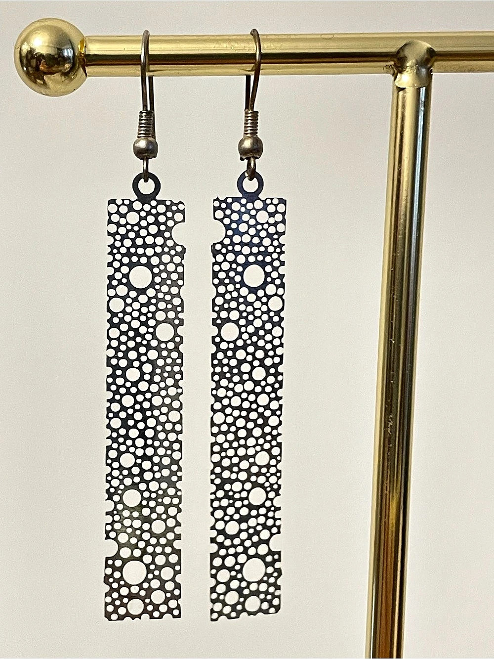 NWOT Intricate Geometric 925 Sterling Silver Light Weight Earrings